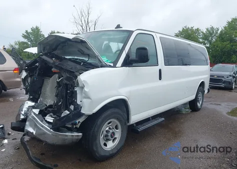 2020 GMC Savana Cargo Rwd 3500 Extended Wheelbase Lt from USA, damaged, VIN 1GJZ7PFP9L1262235